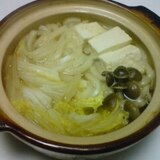 うどん入りの簡単鍋物